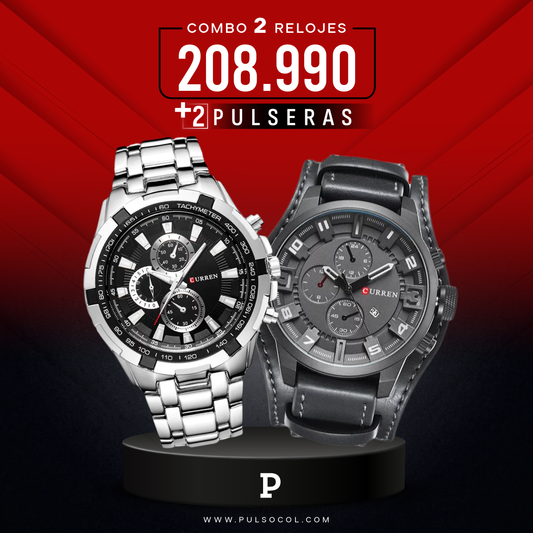 COMBO 418: 2 RELOJES X $208.990