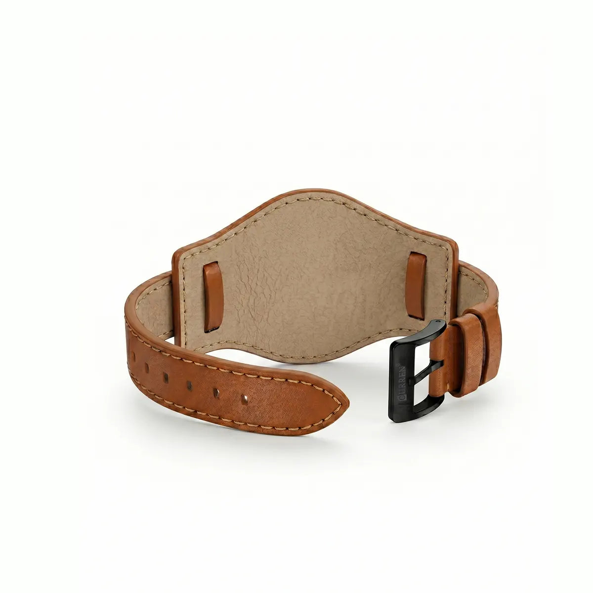 Reloj Curren 8225 Caja Negra Pulso Café