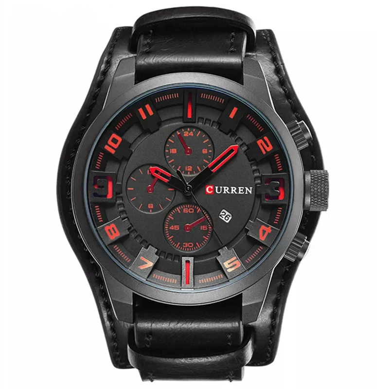 Reloj Curren 8225 Negro Rojo