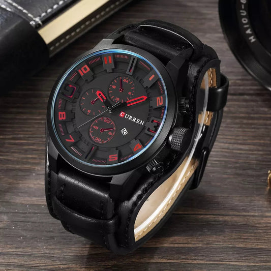 Reloj Curren 8225 Negro Rojo