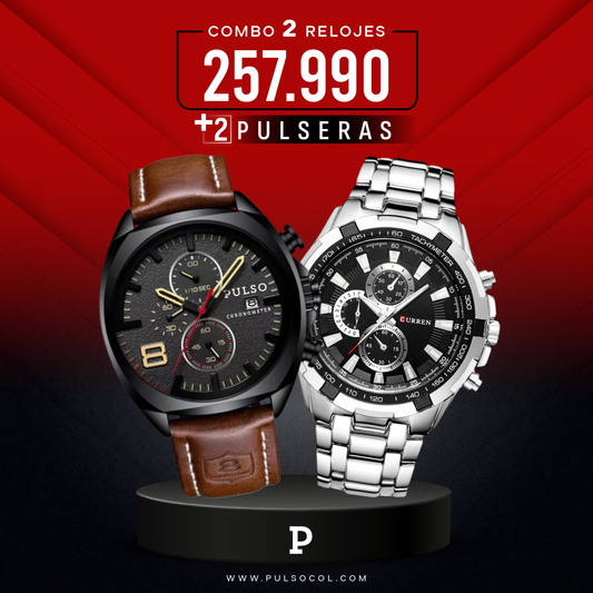 COMBO 430: 2 RELOJES X $257,990