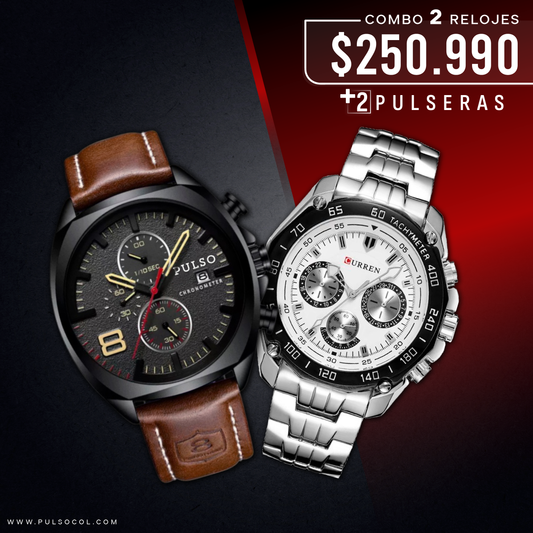 COMBO 459: 2 RELOJES X $250,990
