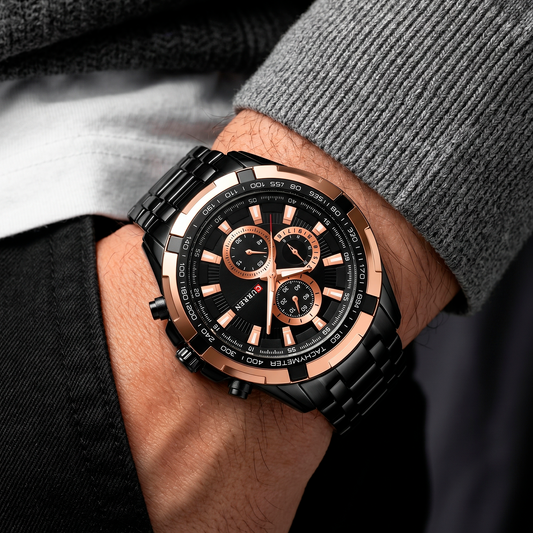 Reloj CURREN REF. 472 Negro/Dorado