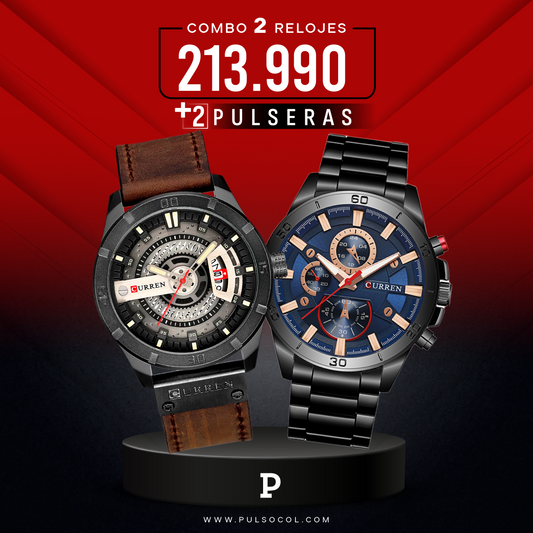 COMBO 474: 2 RELOJES X $ 213,990