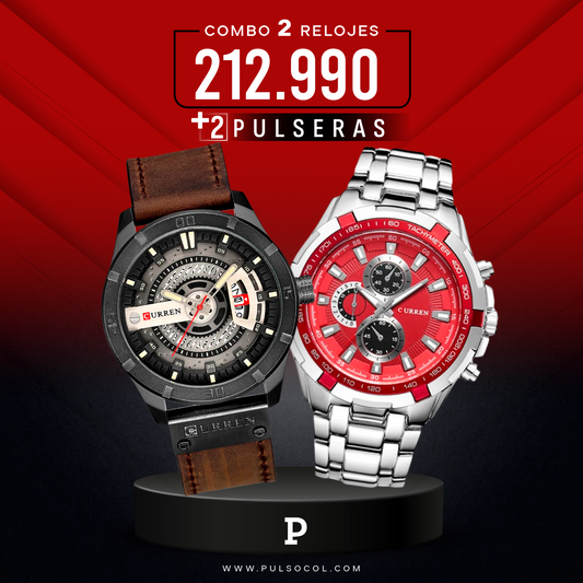 COMBO 476: 2 RELOJES X $ 212,990