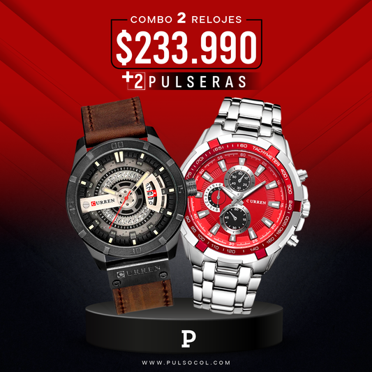 COMBO 476: 2 RELOJES X $ 233,990