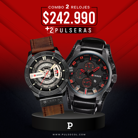 COMBO 477: 2 RELOJES X $ 242,990