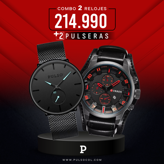 COMBO 478: 2 RELOJES X $ 214,990