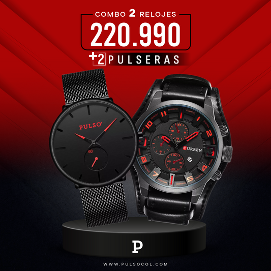 COMBO 482: 2 RELOJES X $ 220,990