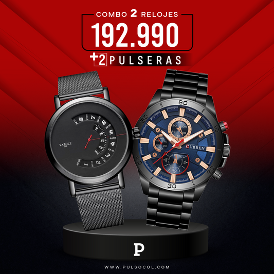 COMBO 483: 2 RELOJES X $ 192,990