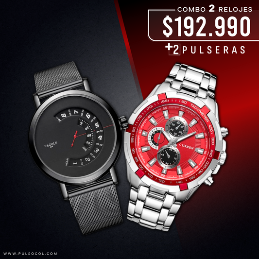 COMBO 485: 2 RELOJES X $ 192,990