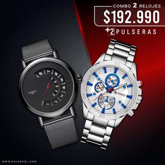 COMBO 486: 2 RELOJES X $ 192,990