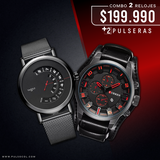 COMBO 488: 2 RELOJES X $ 199,990