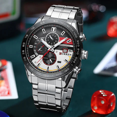 Reloj Curren 820 Plata/Negro