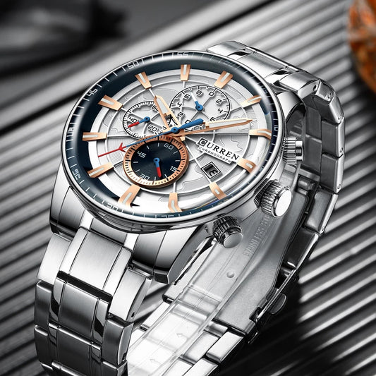 Reloj CURREN REF. 495 Plata/Azúl