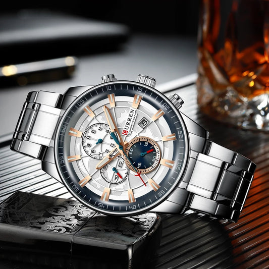 Reloj CURREN REF. 495 Plata/Azúl