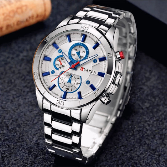 Reloj Curren REF: 242 Plata/Blanco