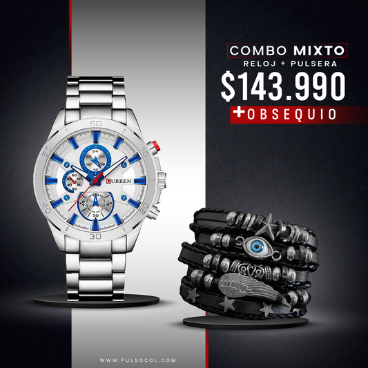 COMBO 514: RELOJ + PULSERA X $ 143.990