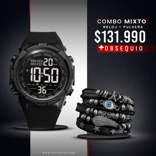 COMBO 515: RELOJ + PULSERA X $ 131.990