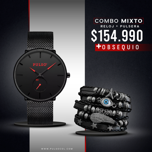 COMBO 517: RELOJ + PULSERA X $ 154.990