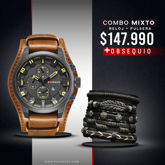 COMBO 519: RELOJ + PULSERA X $ 147.990
