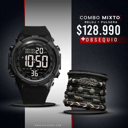 COMBO 521: RELOJ + PULSERA X $ 128.990