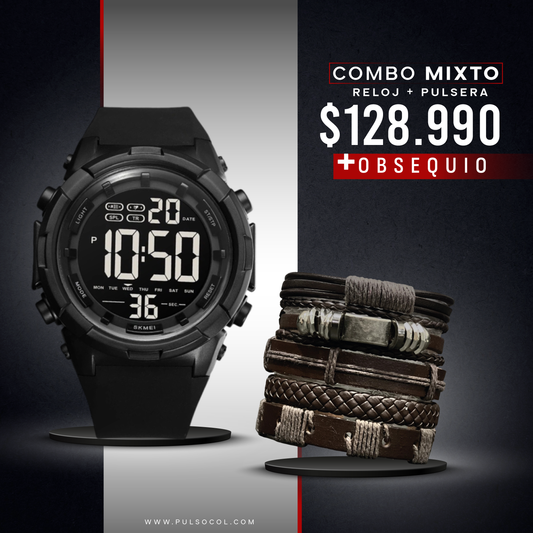 COMBO 533: RELOJ + PULSERA X $ 128.990
