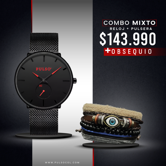COMBO 541: RELOJ + PULSERA X $ 143.990