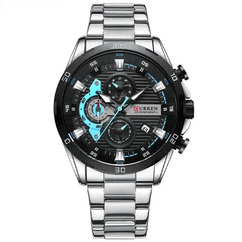 Reloj Curren 8402P Acero Plata