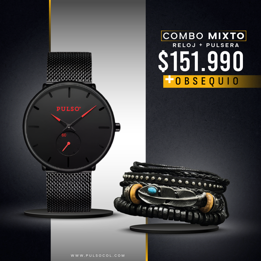 COMBO 547: RELOJ + PULSERA X $ 151.990