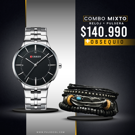COMBO 548: RELOJ + PULSERA X $ 140.990