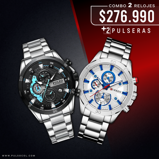 COMBO 553: 2 RELOJES X $276.990