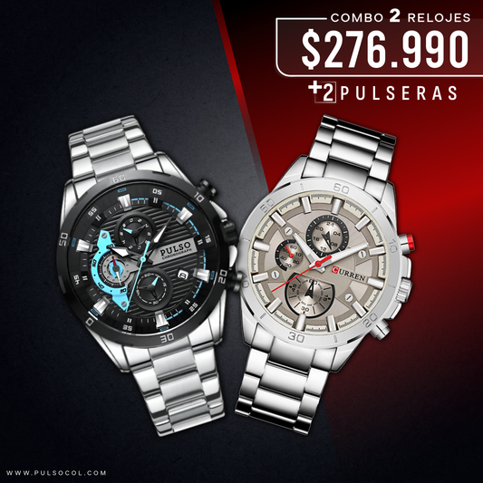 COMBO 557: 2 RELOJES X $276.990