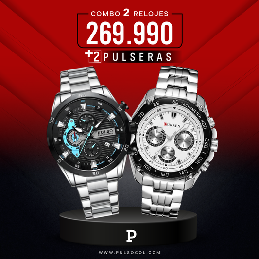 COMBO 558: 2 RELOJES X $269.990