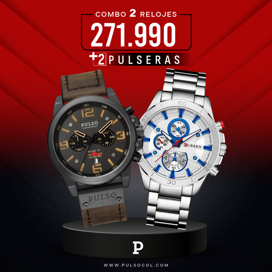 COMBO 559: 2 RELOJES X $271.990