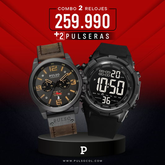COMBO 560: 2 RELOJES X $259.990