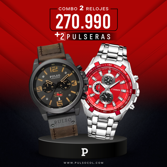 COMBO 561: 2 RELOJES X $270.990