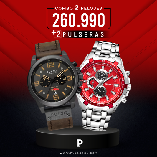 COMBO 561: 2 RELOJES X $260.990