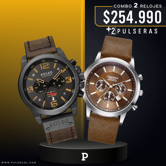 COMBO 564: 2 RELOJES X $254.990
