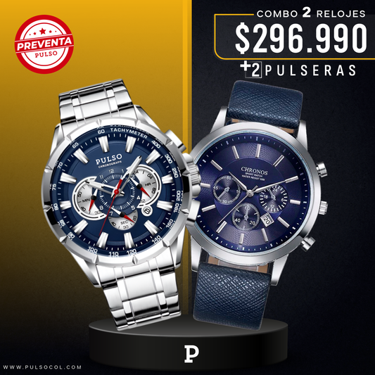 COMBO 567: 2 RELOJES X $296.990