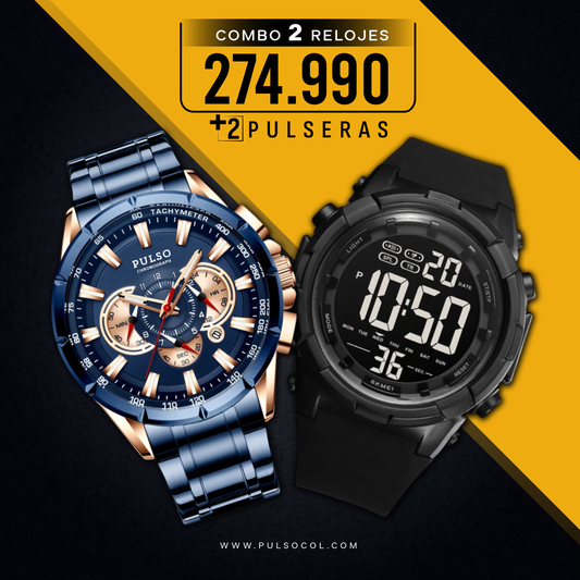 COMBO 572: 2 RELOJES X $274.990