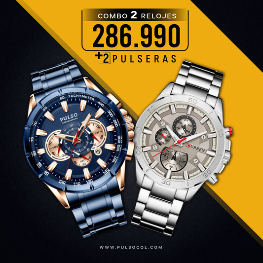 COMBO 574: 2 RELOJES X $286.990