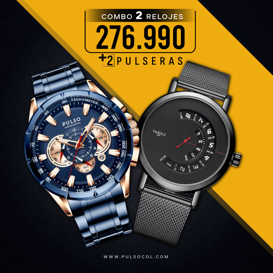 COMBO 576: 2 RELOJES X $276.990