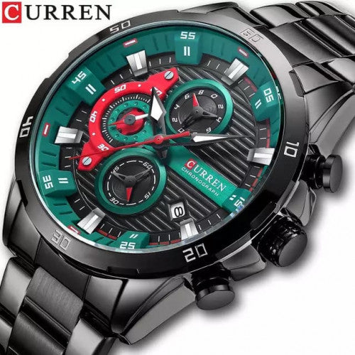 CURREN 8402 NEGRO VERDE ROJO