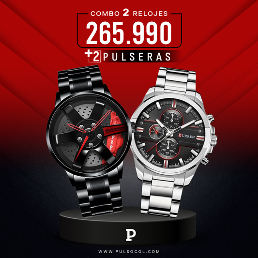 COMBO 579: 2 RELOJES X $265.990