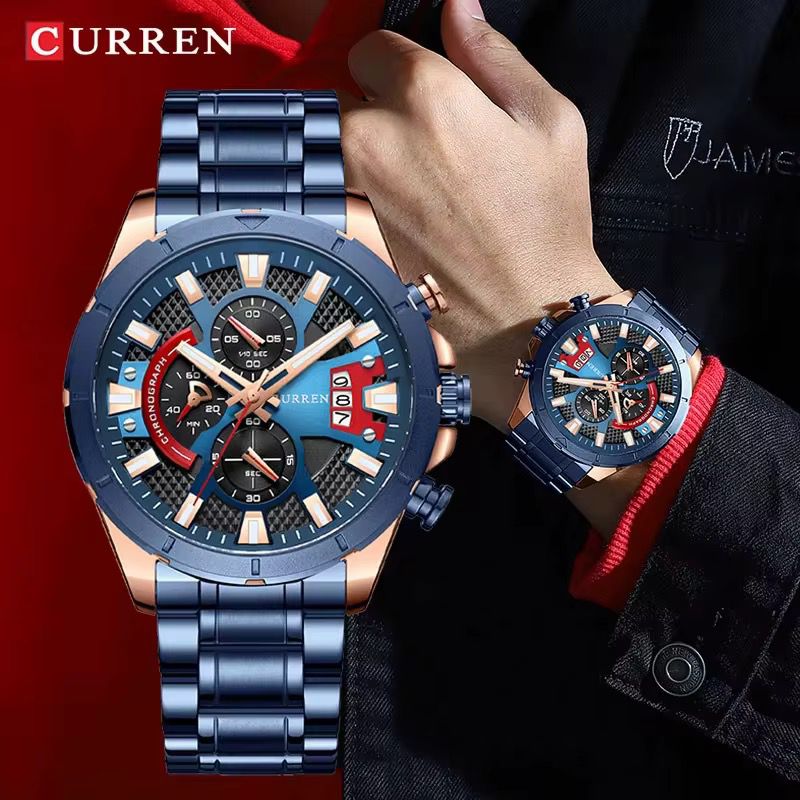 Reloj Curren 8401 Azul Cobre