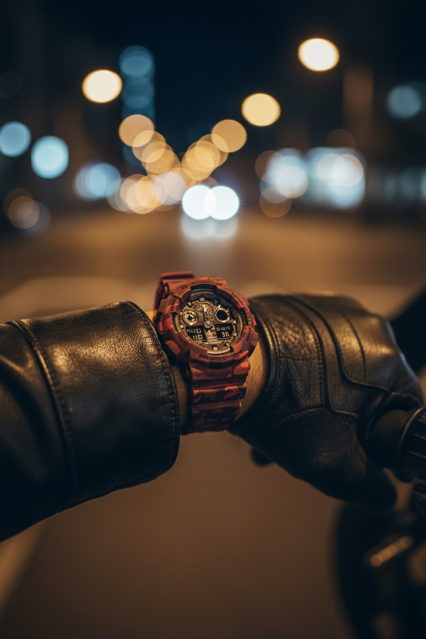 Reloj Casio G-Shock GA-100CM-4A Rojo