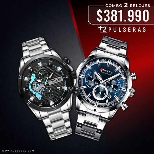 COMBO 608: 2 RELOJES X $381.990