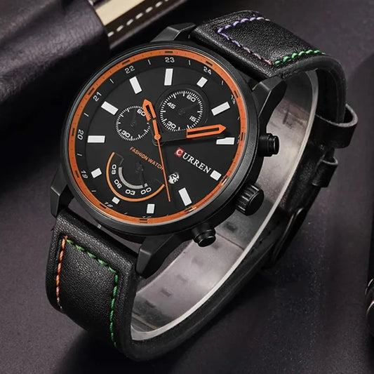 Reloj Curren REF: 613 Negro/Naranja