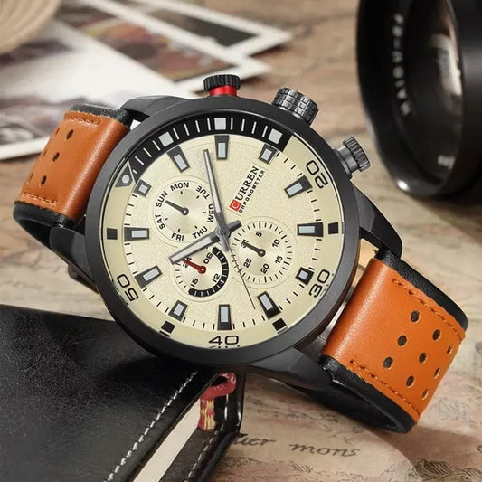 Reloj Curren REF: 614 Miel/Crema
